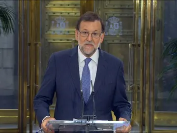 Mariano Rajoy, durante una rueda de prensa en el Congreso Mariano Rajoy, durante una rueda de prensa en el Congreso