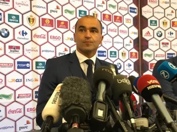 Roberto Martínez, en su presentación como seleccionador de Bélgica Roberto Martínez, en su presentación como seleccionador de Bélgica