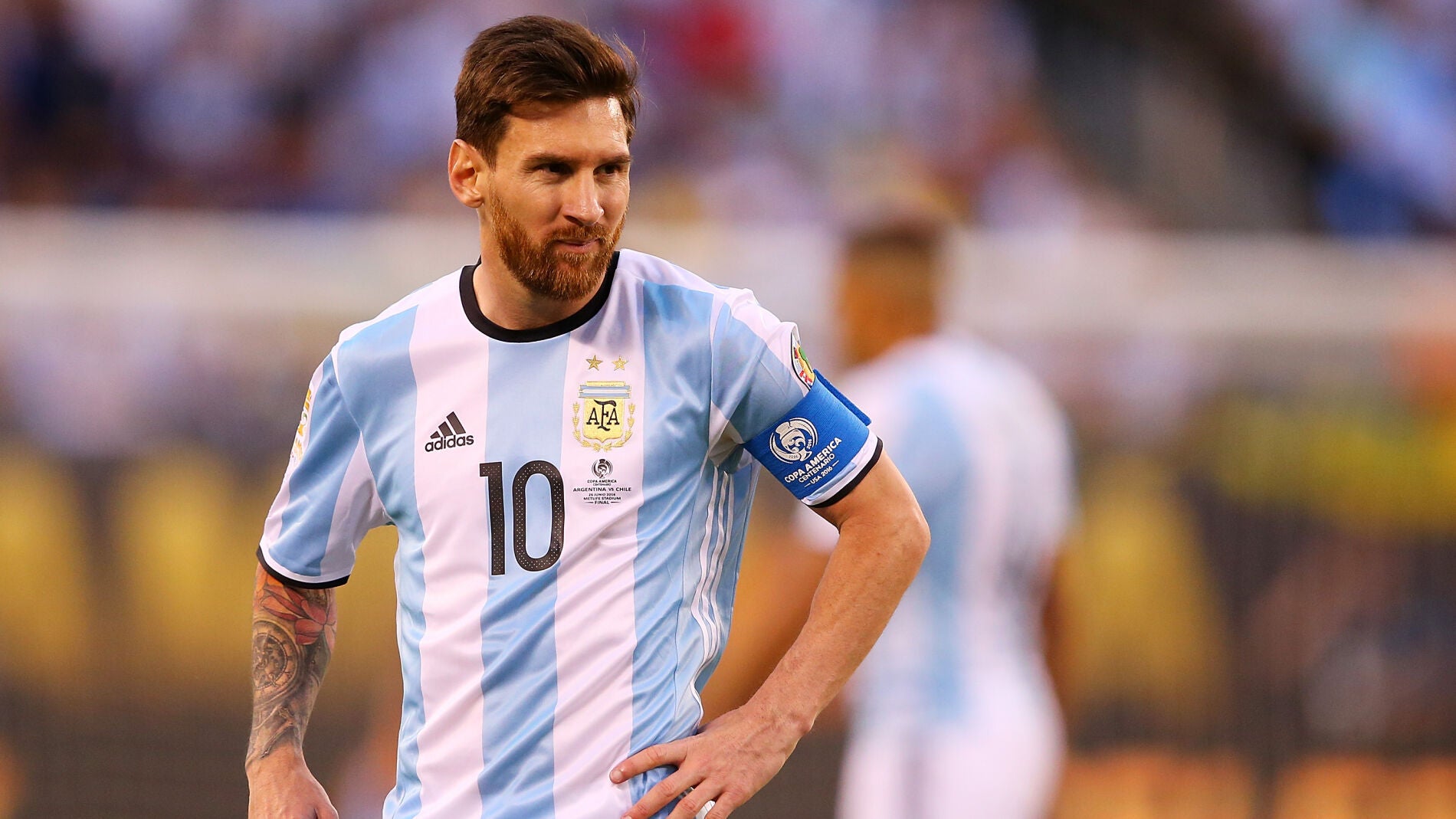 Leo Messi, en un partido con Argentina