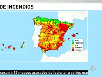 Riesgo de incendio en España Riesgo de incendio en España