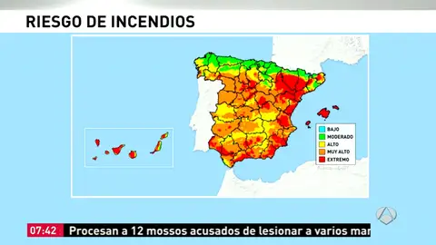 Riesgo de incendio en España Riesgo de incendio en España