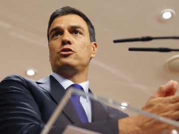 Pedro Sánchez en rueda de prensa