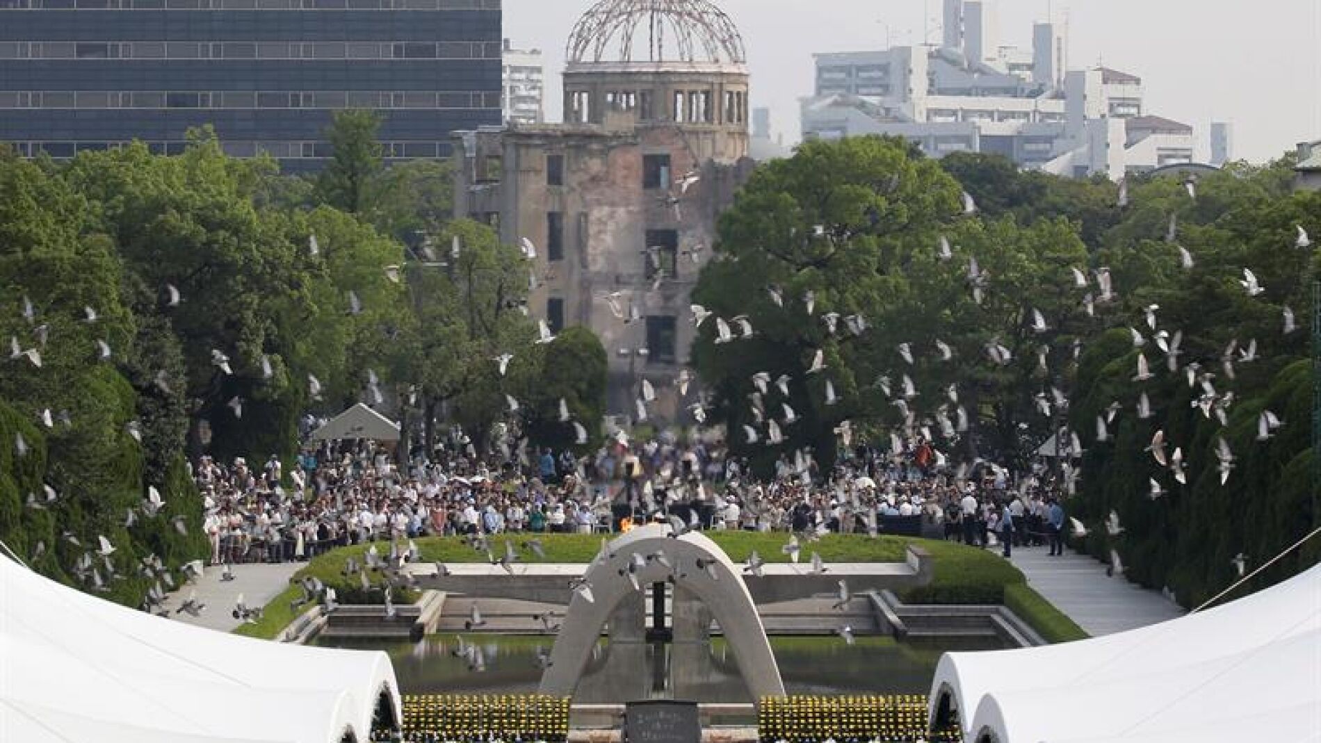 Ceremonia conmemorativa del 71 aniversario del bombardeo nuclear de la ciudad de Hiroshima