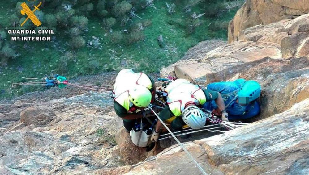 Rescate de un espeleólogo