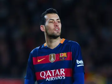 Sergio Busquets, durante un partido con el Barcelona Sergio Busquets, durante un partido con el Barcelona
