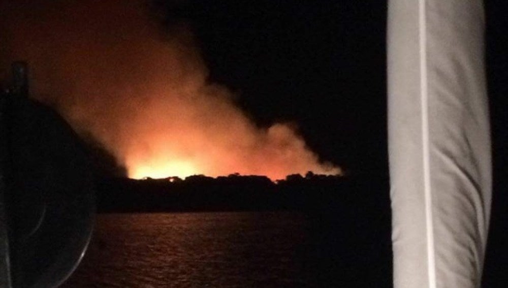 Incendio en s'Espalmador
