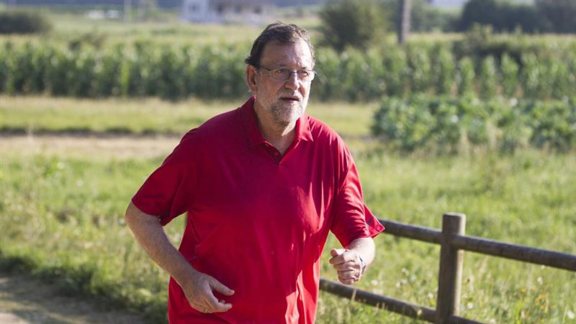 Mariano Rajoy, en su paseo matutino 
