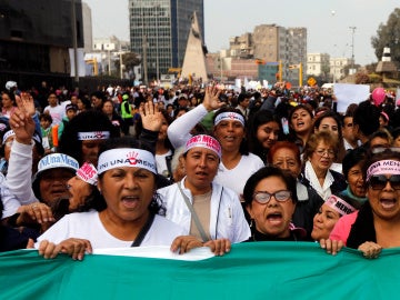 Protestas en Lima, Perú, contra la violencia machista