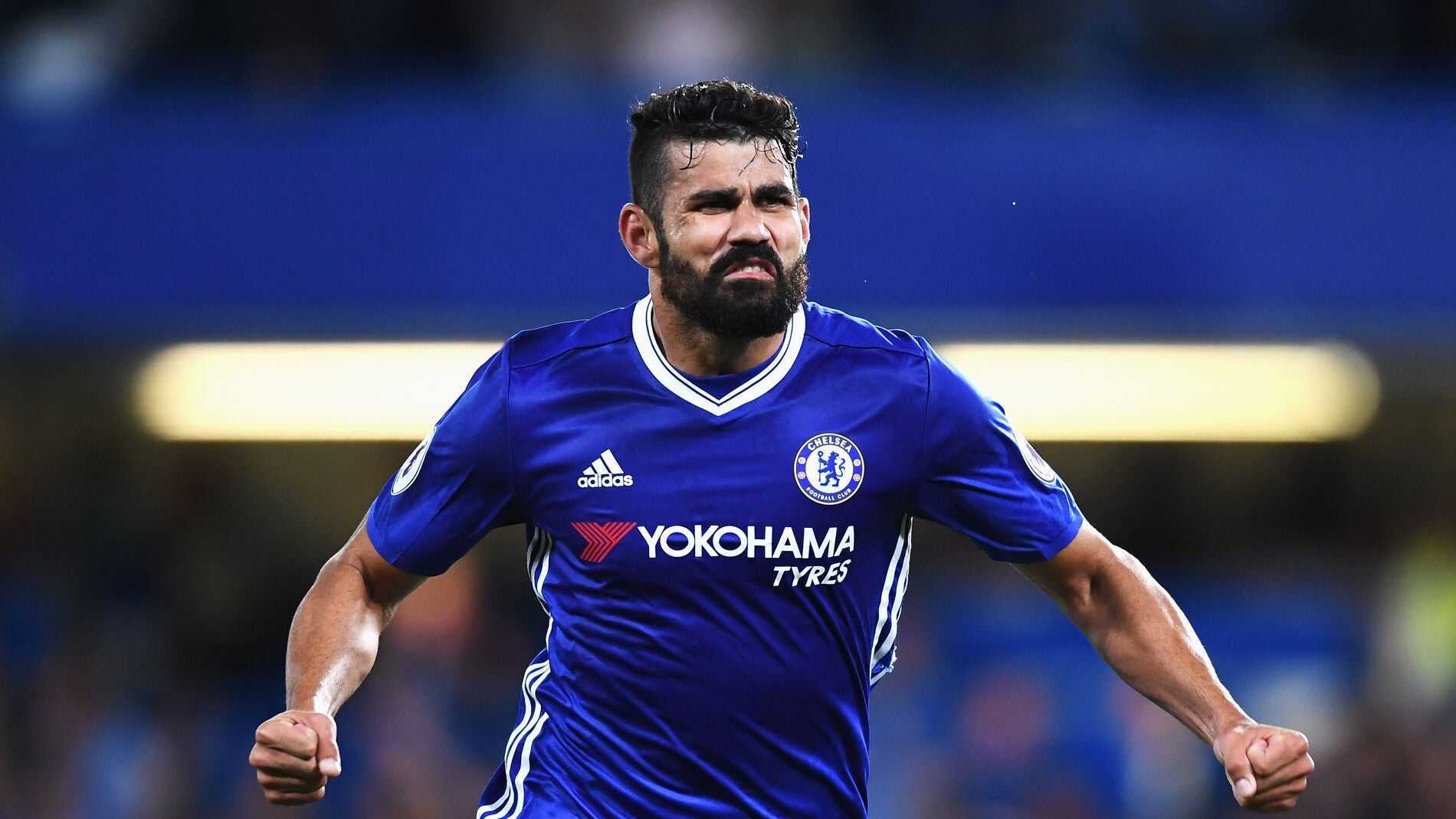 Diego Costa celebra su gol ante el West Ham