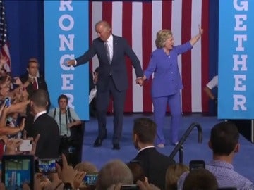 Frame 36.948259 de: Joe Biden participa en un mitin junto a la candidata demócrata a la Casa Blanca