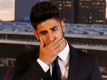 Marco Asensio, emocionado en su presentación con el Madrid Marco Asensio, emocionado en su presentación con el Madrid