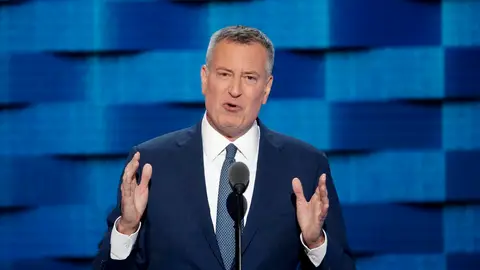 El alcalde de Nueva York, Bill de Blasio. El alcalde de Nueva York, Bill de Blasio.