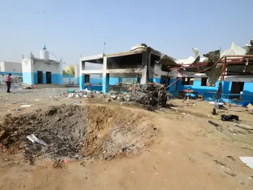 Hospital bombardeado en Yemen Hospital bombardeado en Yemen
