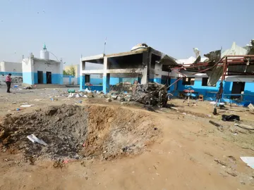 Hospital bombardeado en Yemen Hospital bombardeado en Yemen