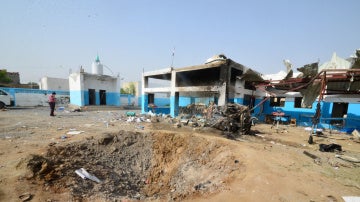 Hospital bombardeado en Yemen