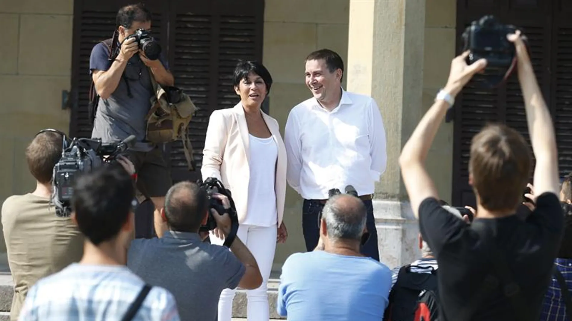 Otegi junto a Iriarte Otegi junto a Iriarte