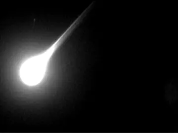 Imagen de un mteorito Imagen de un mteorito