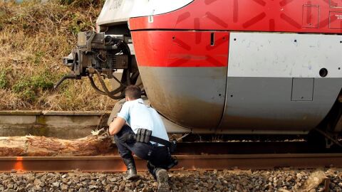 Accidente de tren por la ca&iacute;da de un &aacute;rbol en el sur de Francia