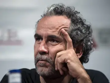 Guillermo Toledo, durante una rueda de prensa Guillermo Toledo, durante una rueda de prensa