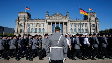 Los soldados de las fuerzas armadas alemanas en Bundeswehr, Berlín.