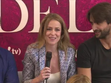 Silvia Abascal en la rueda de prensa Silvia Abascal en la rueda de prensa