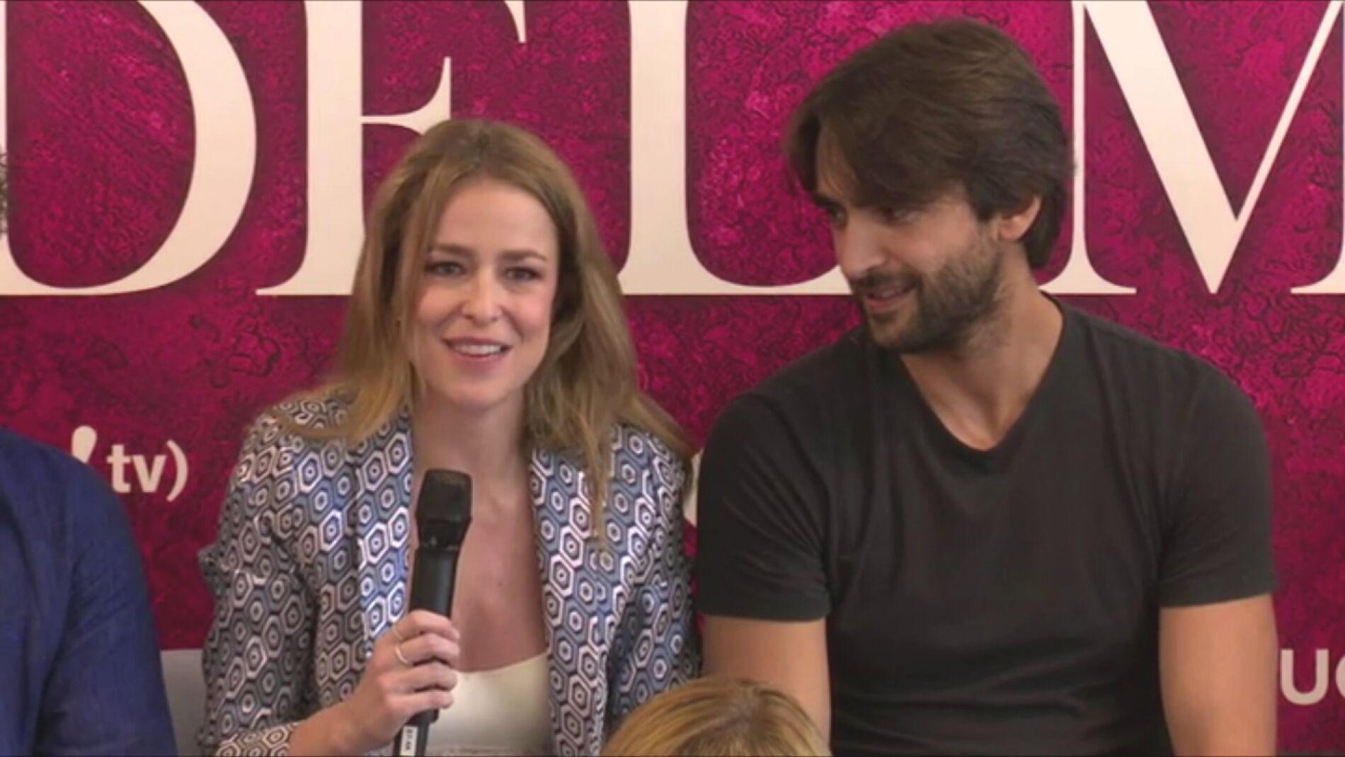 Silvia Abascal en la rueda de prensa