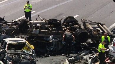 Mueren cuatro personas en un accidente en la A7 a su paso por Elche