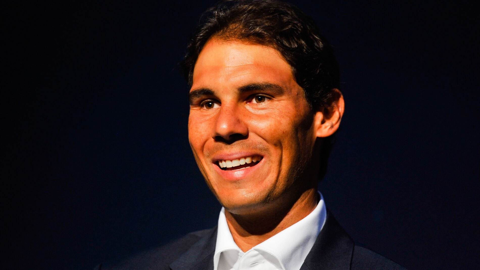 Rafa Nadal, sonriente