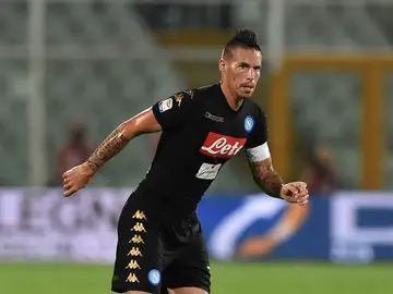 Hamsik, en un partido con el Nápoles Hamsik, en un partido con el Nápoles