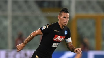 Hamsik, en un partido con el Nápoles