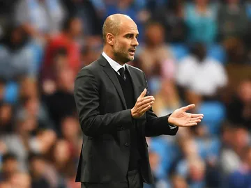 Guardiola, en un partido con el City Guardiola, en un partido con el City