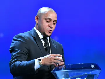 Roberto Carlos, durante el sorteo Roberto Carlos, durante el sorteo