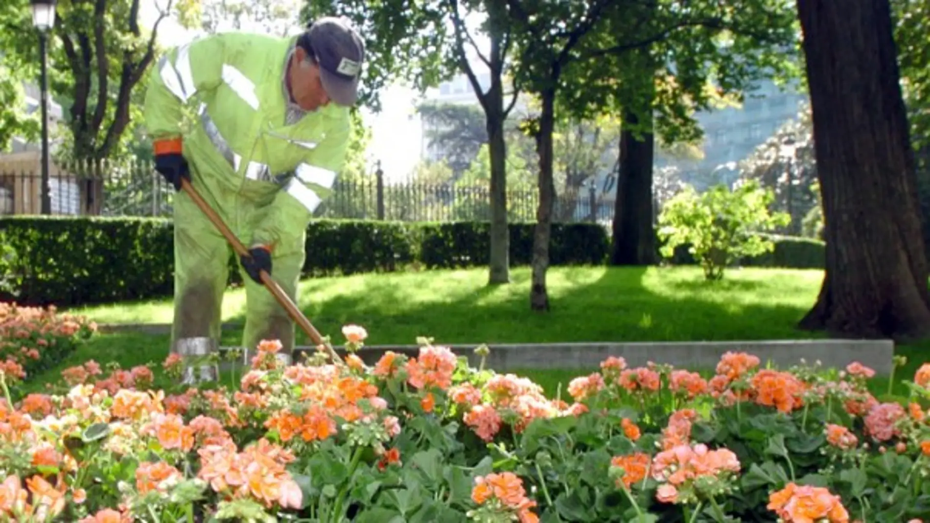 Imagen de archivo de un jardinero Imagen de archivo de un jardinero