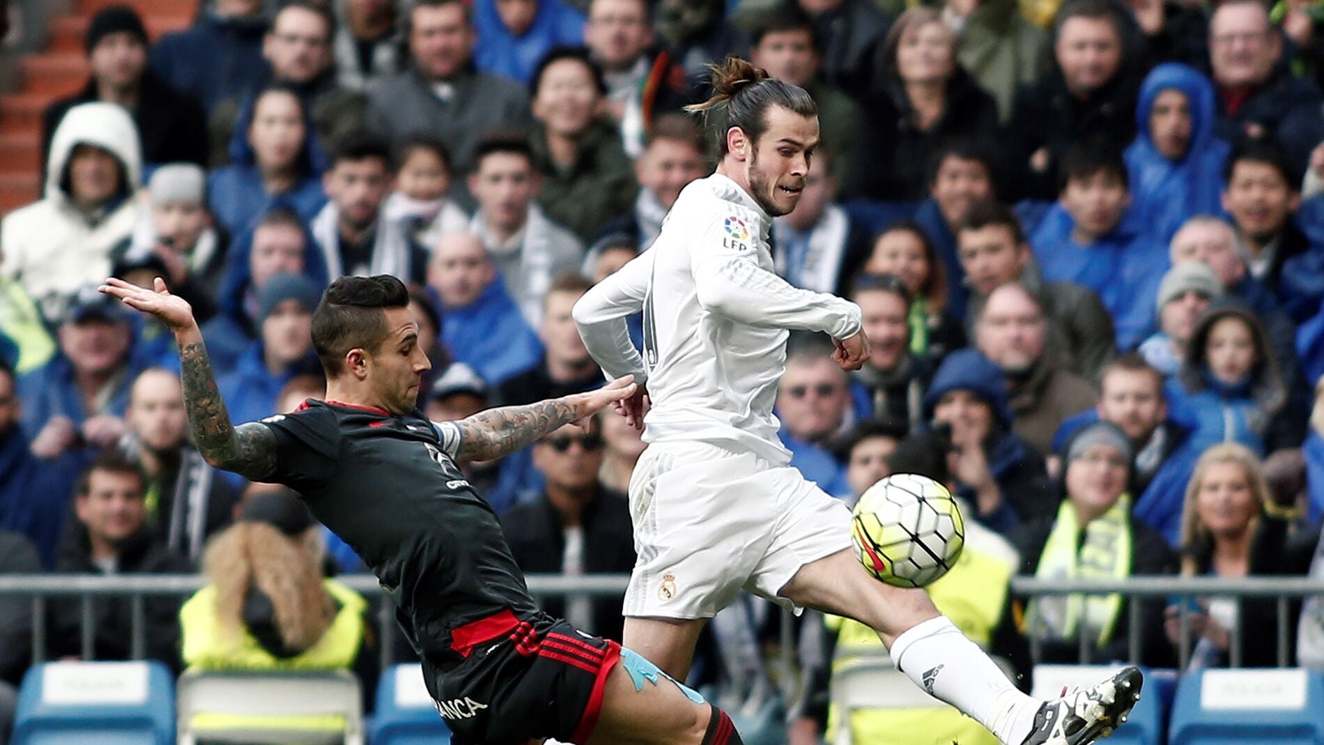 Gareth Bale en la goleada del Madrid ante el Celta (7-1)