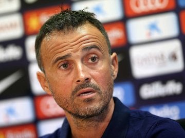 Luis Enrique en rueda de prensa