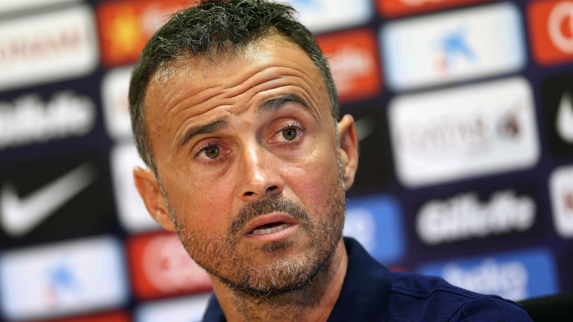 Luis Enrique en rueda de prensa Luis Enrique en rueda de prensa