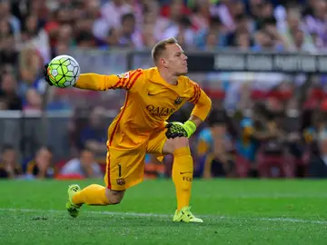 Ter Stegen, en un partido con el Barça Ter Stegen, en un partido con el Barça