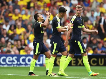 Alexis Sánchez celebra un gol con el Arsenal Alexis Sánchez celebra un gol con el Arsenal