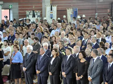 Funeral en Italia por las víctima del terremoto Funeral en Italia por las víctima del terremoto