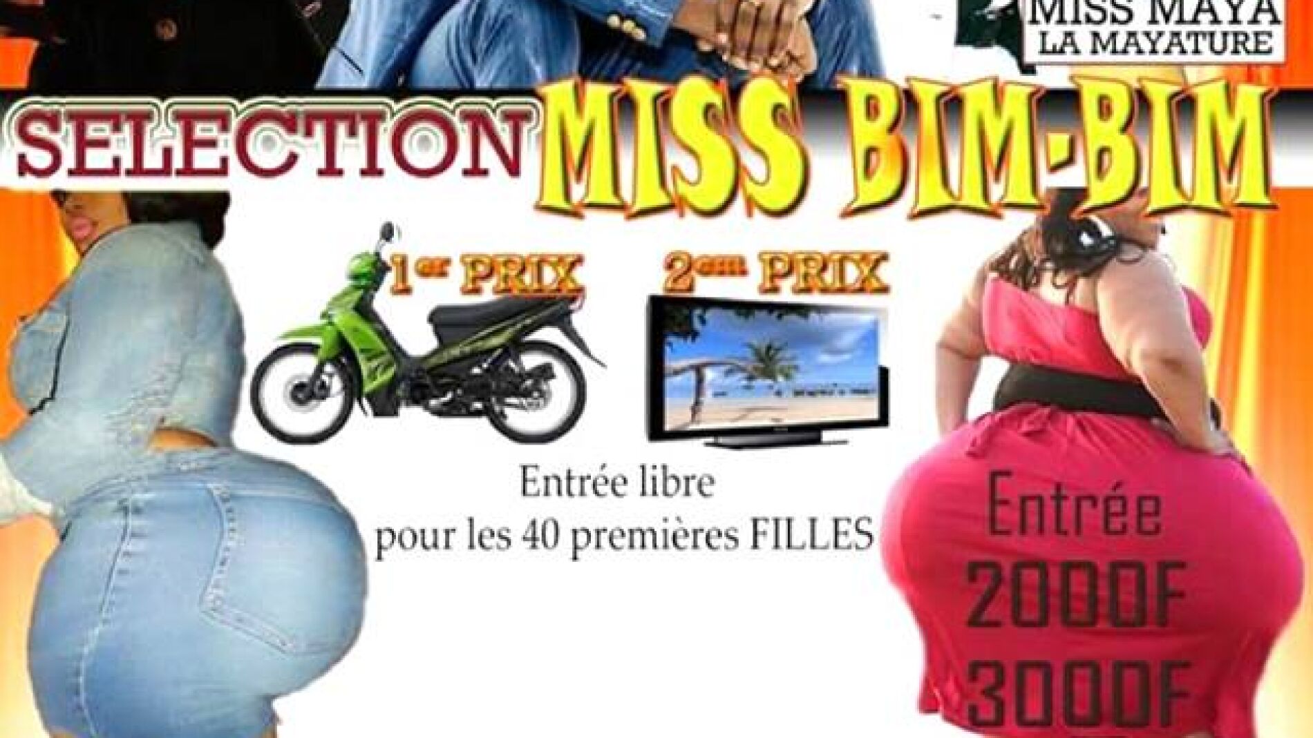 El anuncio del concurso de culo m&aacute;s grande