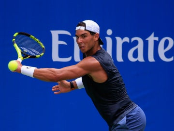 Nadal se entrena para el US Open