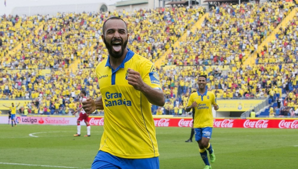 El Zhar marcó el primer gol de la 'manita' de la UD Las Palmas al Granada