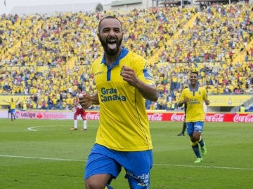 El Zhar marcó el primer gol de la 'manita' de la UD Las Palmas al Granada