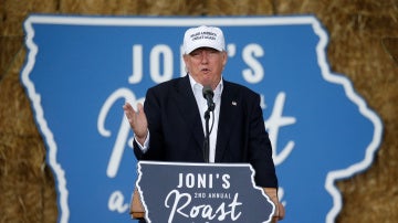 Donald Trump, durante un mitin en Iowa