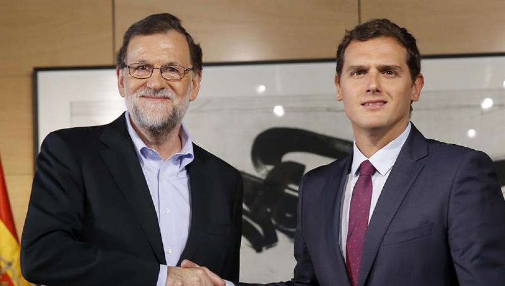 Albert Rivera y Mariano Rajoy