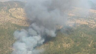 80 personas desalojadas en un incendio en El castillo de las Guardas, Sevilla