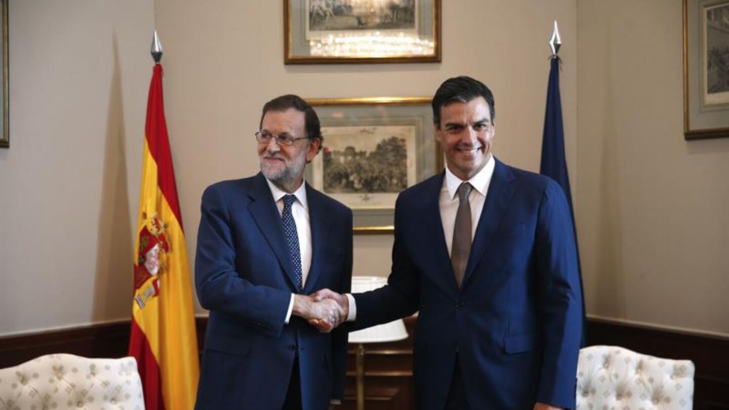 Pedro Sánchez y Mariano Rajoy