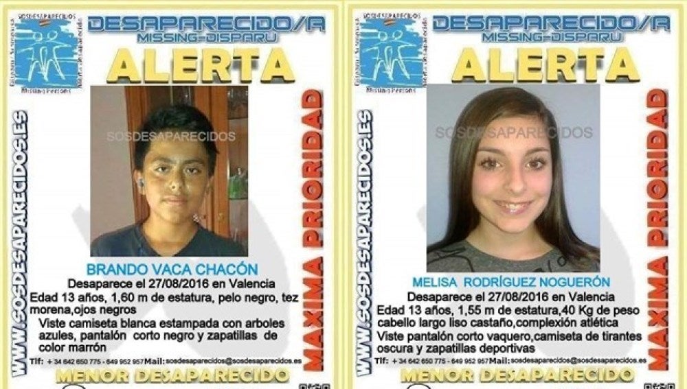 Cartel de los desaparecidos en Valencia