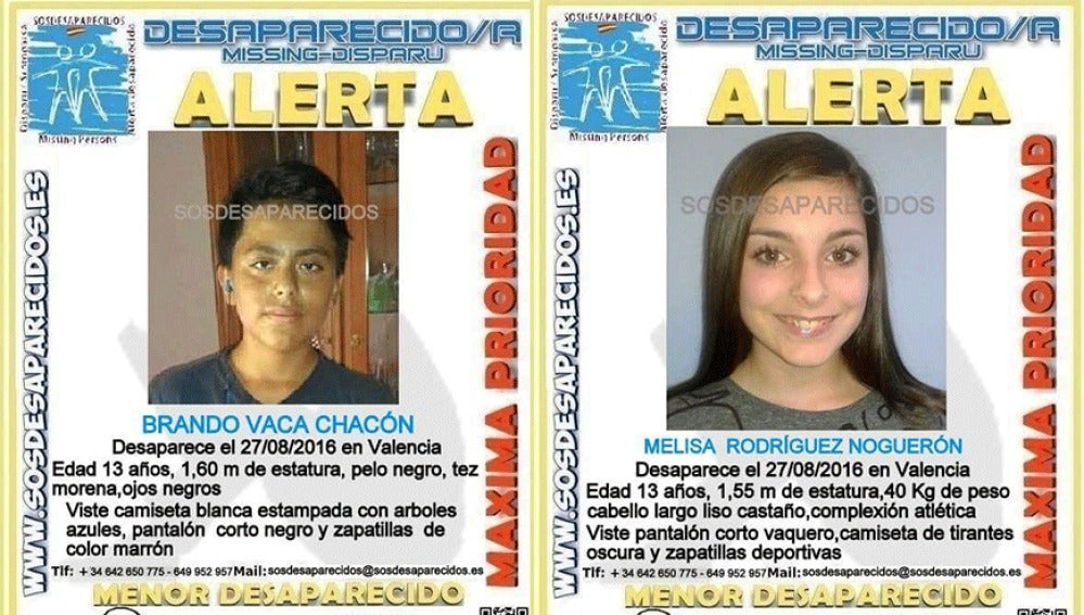 Niños desaparecidos en Valencia