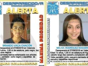 Niños desaparecidos en Valencia